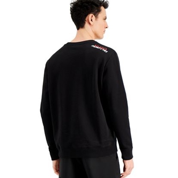 HUGO BOSS long sleeve shirt | Men Med | Black Red Heart | BNWT - Picture 2 of 9